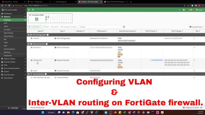 Konfigurieren von VLAN und Inter-VLAN-Routing auf FortiGate Firewall