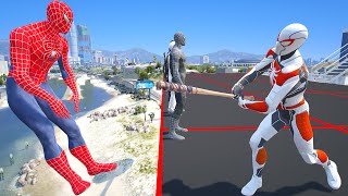 Gta 5 Spider-Man With A Baseball Bat Vs Superheroes Euphoria Physics Ep.94