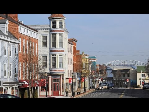 Driving Downtown - Havre de Grace 4K - Maryland USA
