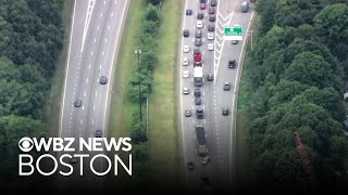 Mass State Police call in negotiator for alleged shooting suspect in I-495 median in Lowell