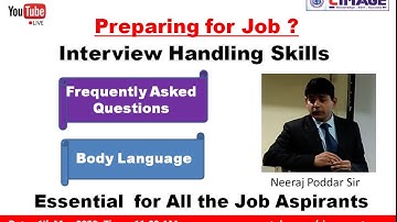 Interview Handling Skills (IHS) by Neeraj Poddar Sir