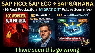 SAP FICO: ECC to S/4HANA Migration – 98 Real Failure Scenarios and Fixes Every Consultant Must Know!