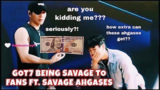GOT7 BEING SAVAGE AND PLAYING AROUND WITH AHGASES FT. SAVAGE AHGASES