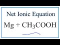 Net Ionic Equations and Charge Conservation