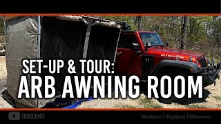 ARB Awning Room Set-Up & Tour [on our JKU Rubicon]