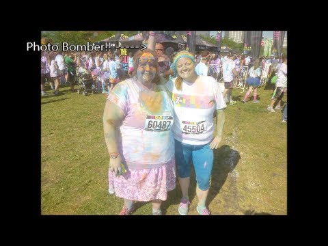 walking pez The Color Run 5K 2014