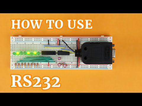 Control LEDs with your computer using RS232!