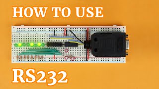 Control LEDs with your computer using RS232!