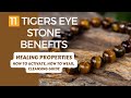 What Is Tigers Eye Stone Meaning, Benefits, Healing Properties Cleansing & How To Activate #TigerEye