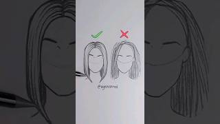 How To Draw Hair ✏️ #Art #Artwork #Draw #Drawing #Cartoon #Anime #Satisfying #Fashion