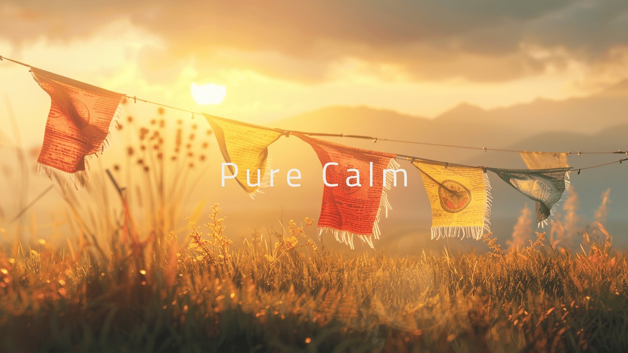 528Hz Tibetan Prayer Flag Meditation | Emotional Healing & Energy Alignment (8 Hours)