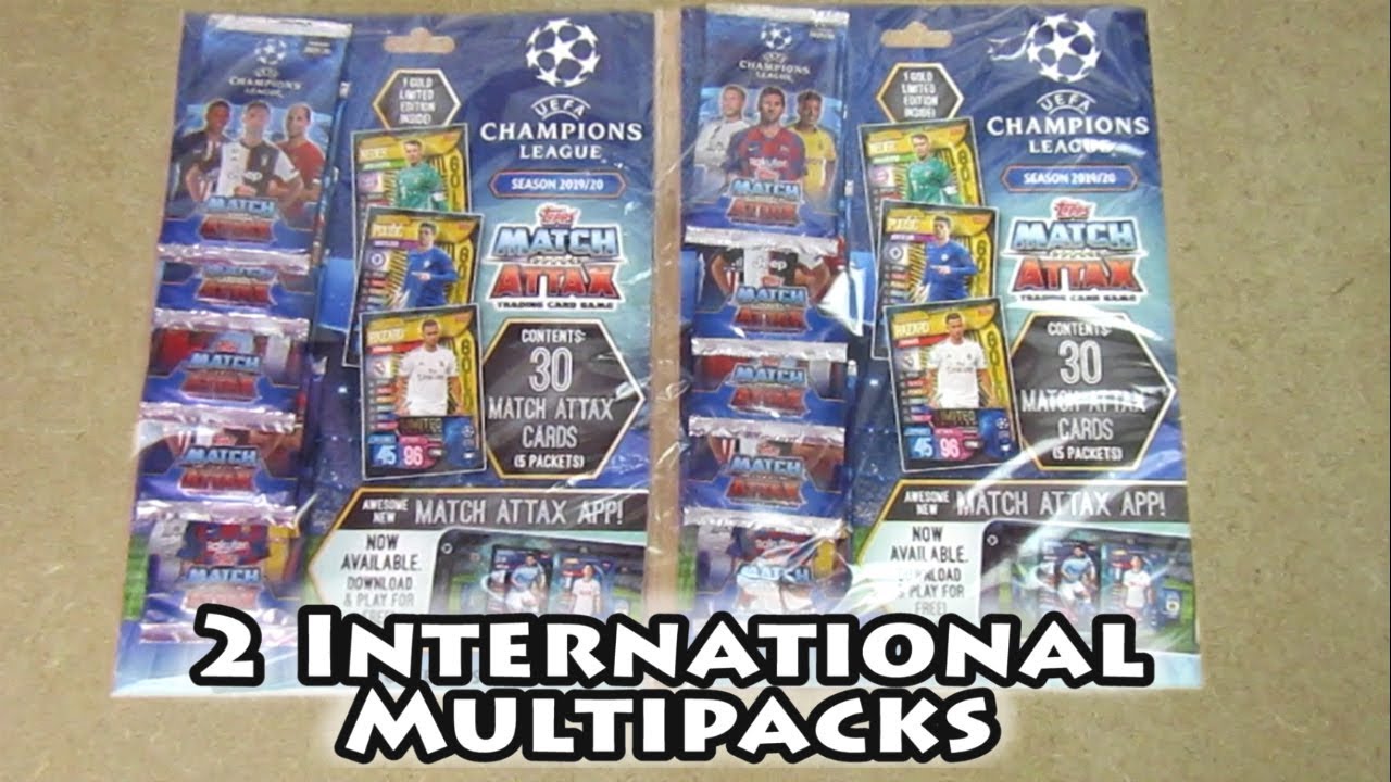 Opening 2 Match Attax 2019/20 International Multipacks | Guaranteed Gold Limited Edition | 101 Messi