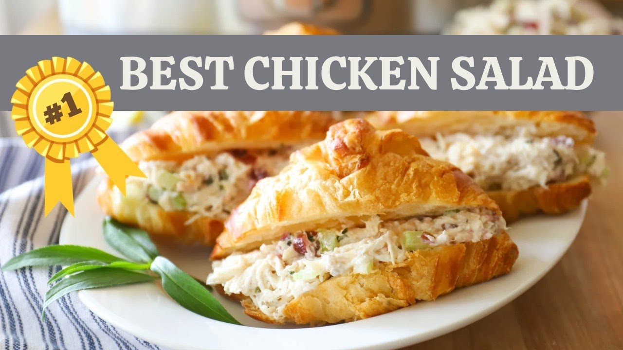 EASY and DELICIOUS Chicken Salad | Light and healthy, so flavorful!