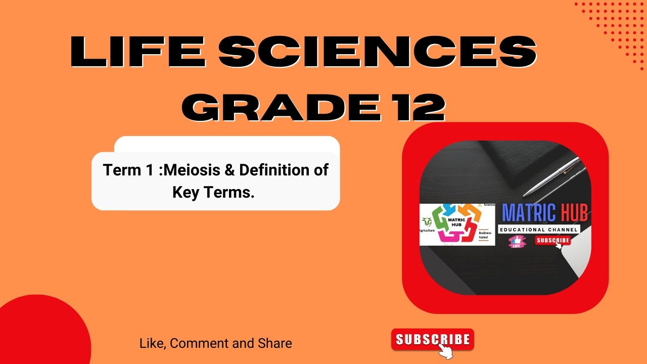 Life Sciences Grade 12 Term 1 : Meiosis