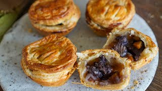Recette Boeuf Bourguignon en Mini Tourtes feuilletées festives