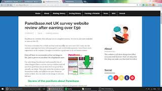 Panelbase Review - Uk Survey Money Making Website