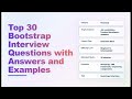 Top 30 Bootstrap Interview Questions — Clear Answers &amp; Examples | Echo With Coffee
