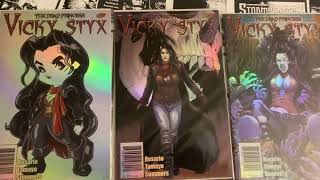 Vicky Styx Holochrome Comic book covers.