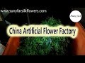 Artificial flower material wholesale fake flower arrangement supplies china silk flower factory