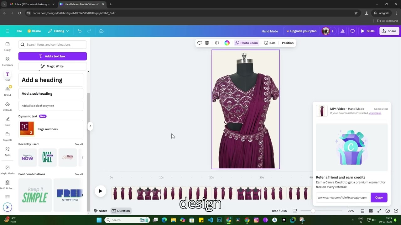 Video Editing #microsoft, #clipchamp #canva #11labs #hinglish #hindi #english #challenge