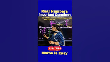 Real Numbers Class 10| Important Question Class 10 Chapter 1 #shorts #ytshorts #cbseboardexam2025