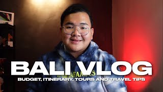 BALI VLOG • Budget, Itinerary, Tours and Travel Tips | Ivan de Guzman