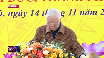 Tổng Bí thư dự Ngày hội Đại đoàn kết toàn dân tộc tại xã Yên Sở - Hoài Đức