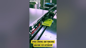 Automatic Spiral Binding and Punching Machine Process for Notebook #spiralbindingmachine