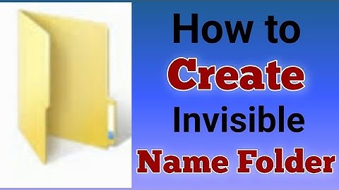 How To Create Invisible Name Folder | Blank Name Folder | AR Gossips