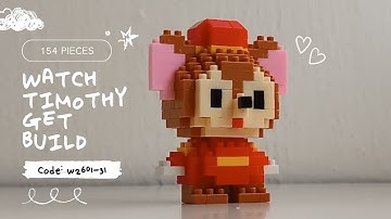 Nanoblocks Speed Build 1.2 Timothy Q Mouse | Bricks Make a Wise Life Building Blocks w2601-31