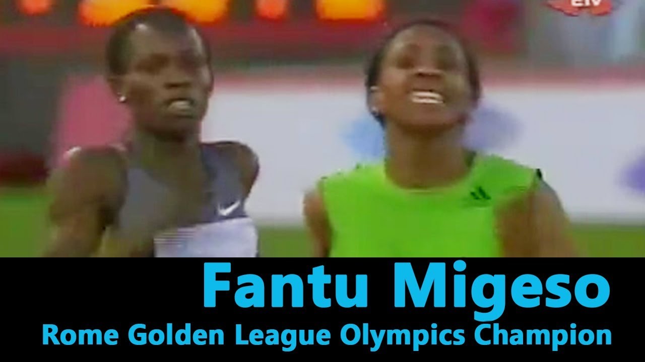 Fantu Migeso Rome Golden League Olympics Champion