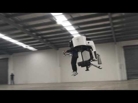 Ray flies Martin Jetpack for a VIP