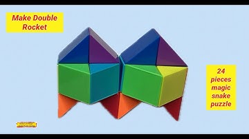 Make Double Rocket 🚀 - 24 Pieces Magic Snake Puzzle #snakelordmagicsnakepuzzletutorial