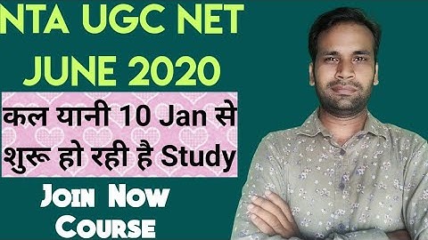 Nta Ugc Net June 2020 Exam Preparation Join Now