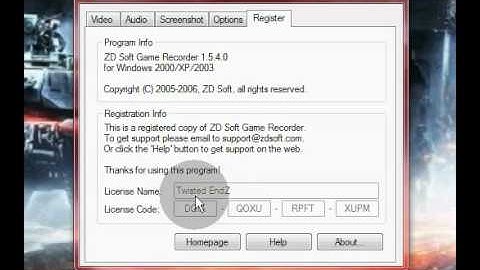 How to get registered ZD Soft Game Recorder