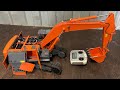 高額ラジコン油圧ショベルの構成部品紹介です。FULL METAL RC EXCAVATOR Parts introduction 日立　HITACHI ZX200 ZX360-5