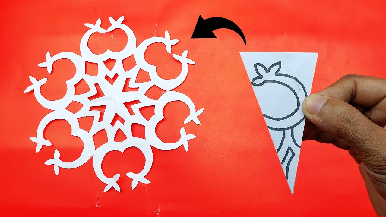 Paper Cutting Design ️ How to Make Snowflakes Out of Paper 🎄 DIY Paper