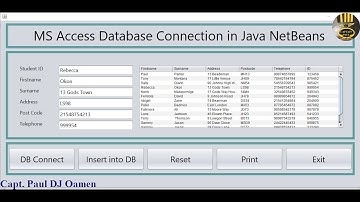 How to Create MS Access Database Connection in Java NetBeans- Full Tutorial