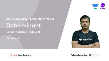 Determinant I Linear Algebra (Module-1) I Lec 6 | Engg. Mathematics | Shailendra Kumar