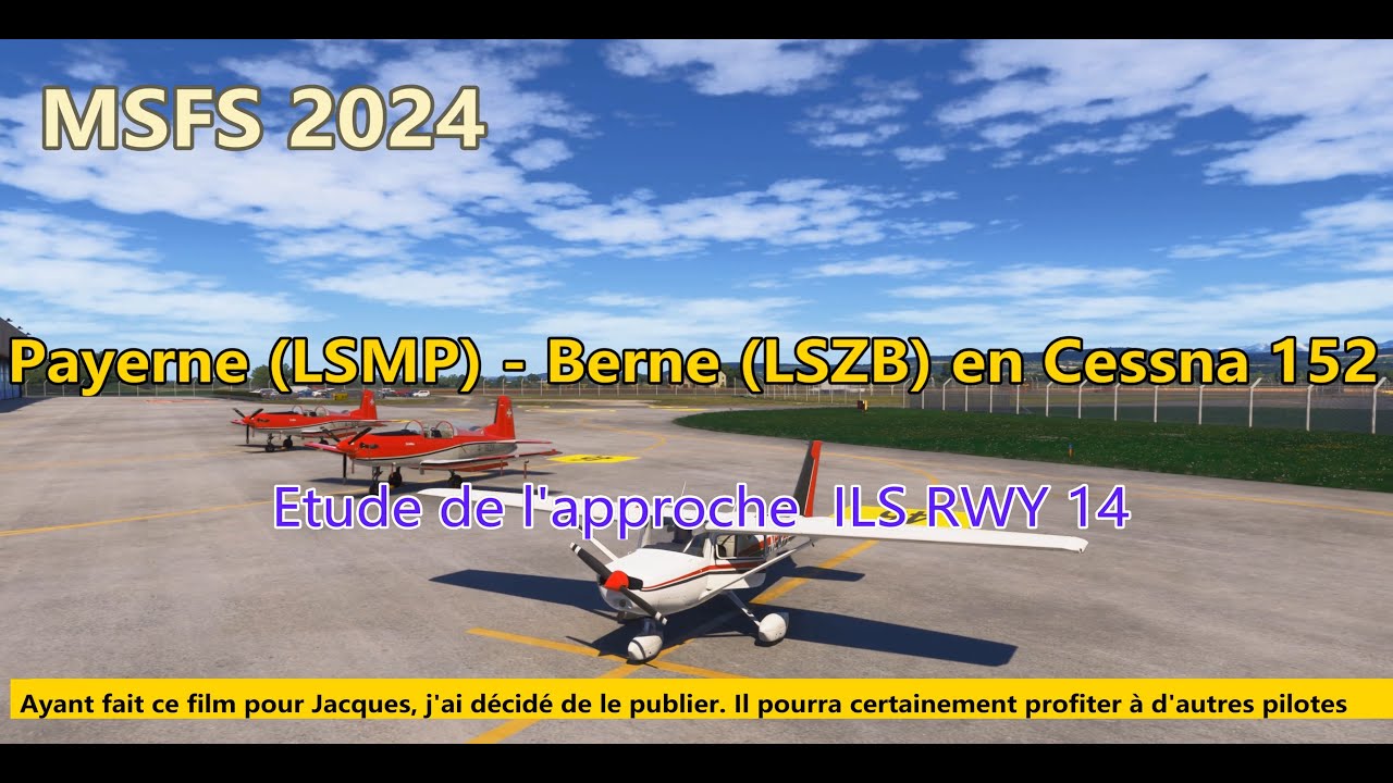 Etude ILS RWY 14 Berne  Cessna 152