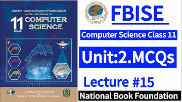 Class 11 Computer Unit 2 (MCQS) | New Syllabus 2024|LearnOnlineWithAnum