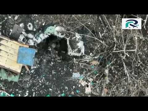 Ukraine war footage 853, Ukrainian quadcopter drone, dropping grenades on Russian trenches