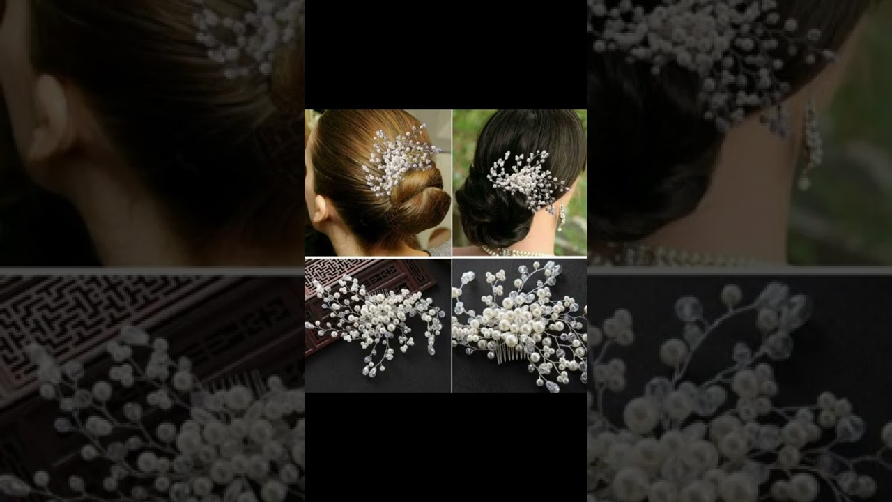 Elegant silver crystal vine hair accessory with stylish hairstyle