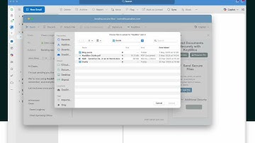 Sending Files Using Key&Box Outlook plugin