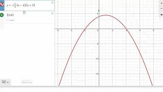 Find the Equation of Parabola Given the X and Y Intercepts