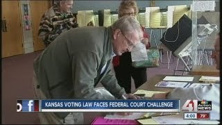 Controversial Kansas voting law to be challenged in federal court