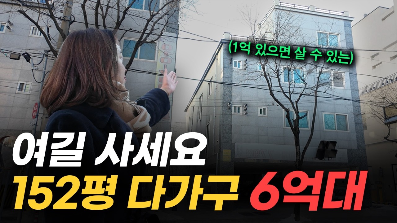 6억대까지 떨어진 수도권 번화가 한복판 152평 준신축 다가구 주택 (머니플레이스)