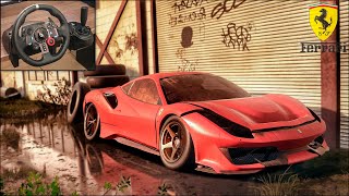 Rebuilding a FERRARI 488 PISTA - NFS HEAT - LOGITECH G29 Gameplay