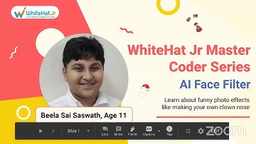 Master Coder - Making your own AI Face Filter with Saswath