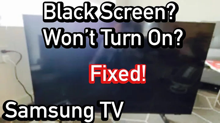 Samsung TV: Black Screen, Won't Turn On? FIXED!